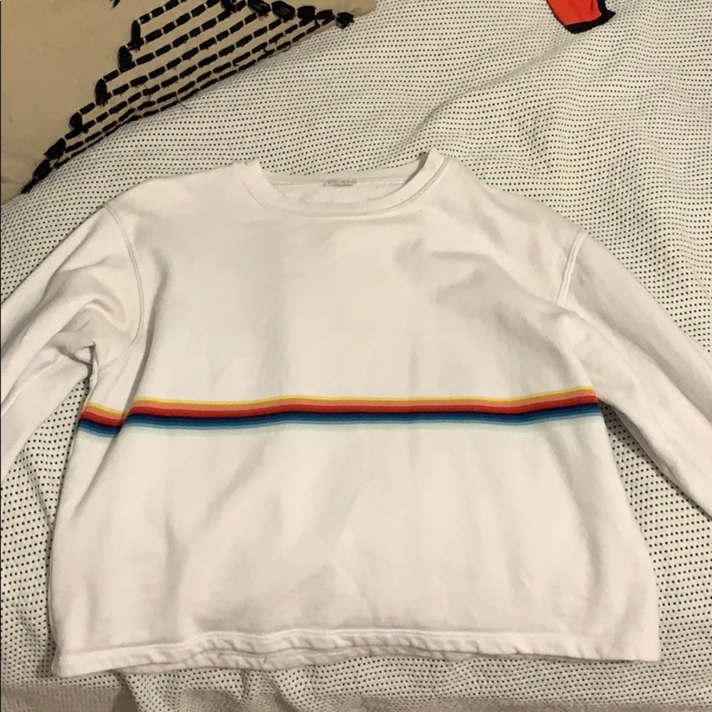 white sweater